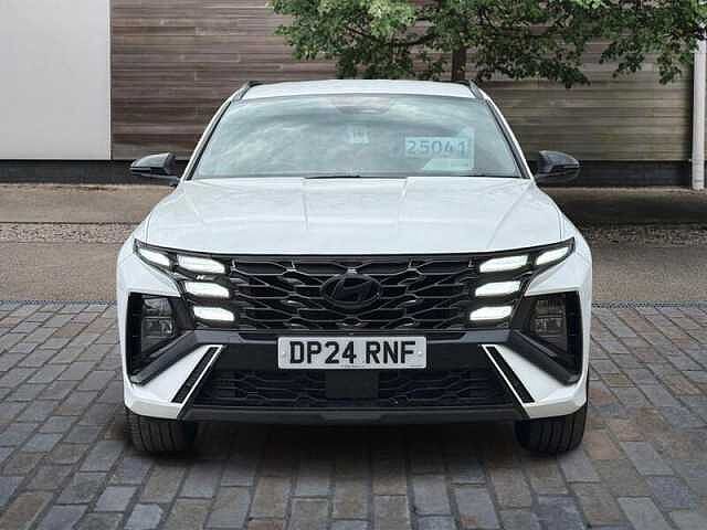 Hyundai TUCSON 1.6 T-GDi N Line SUV 5dr Petrol Hybrid Auto Euro 6 (s/s) (215 ps) White