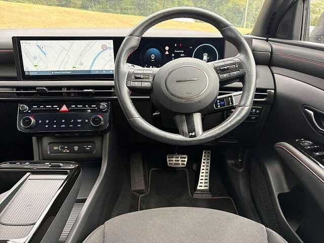 Hyundai TUCSON 1.6 T-GDi N Line SUV 5dr Petrol Hybrid Auto Euro 6 (s/s) (215 ps) White